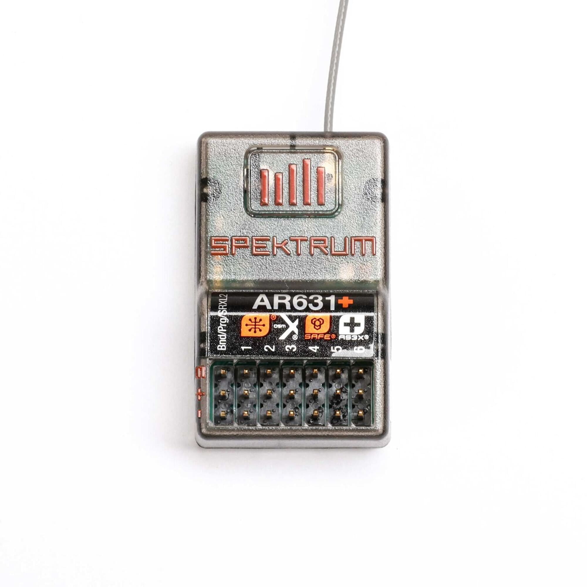 Spektrum AR631_ DSMX 6-Kanal RC-Empfaenger mit AS3X_ - SAFE Spektrum AR631_ Empfaenger mit AS3X_ und SAFE Technologie