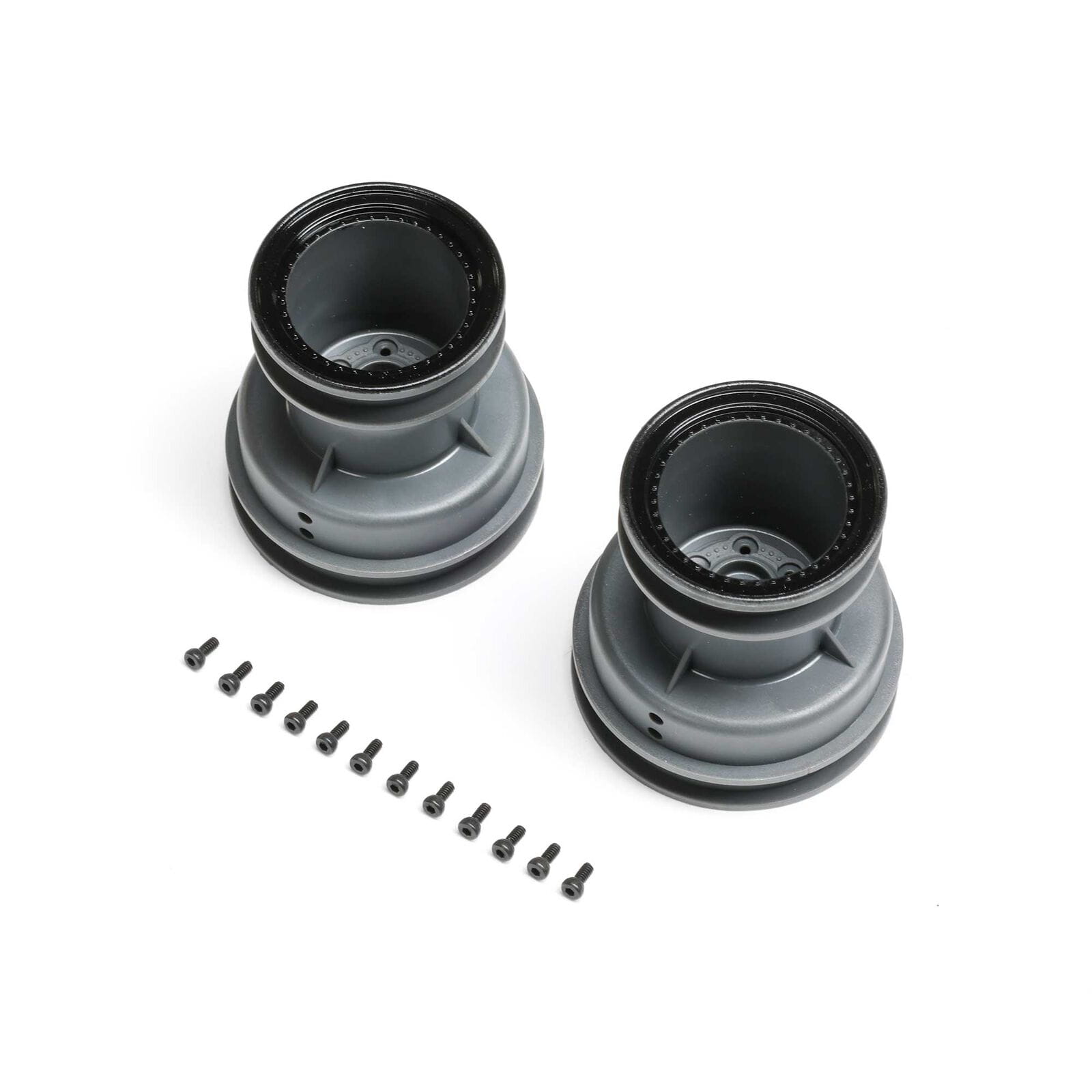 Losi MT Felge Schwarz Beadlock Light Grey _2_ Mini LMT - RC-Zubehoer