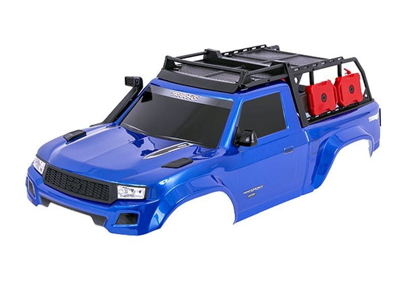 Traxxas Karosserie TRX-4 Sport blau mit Anbauteilen für Clipless