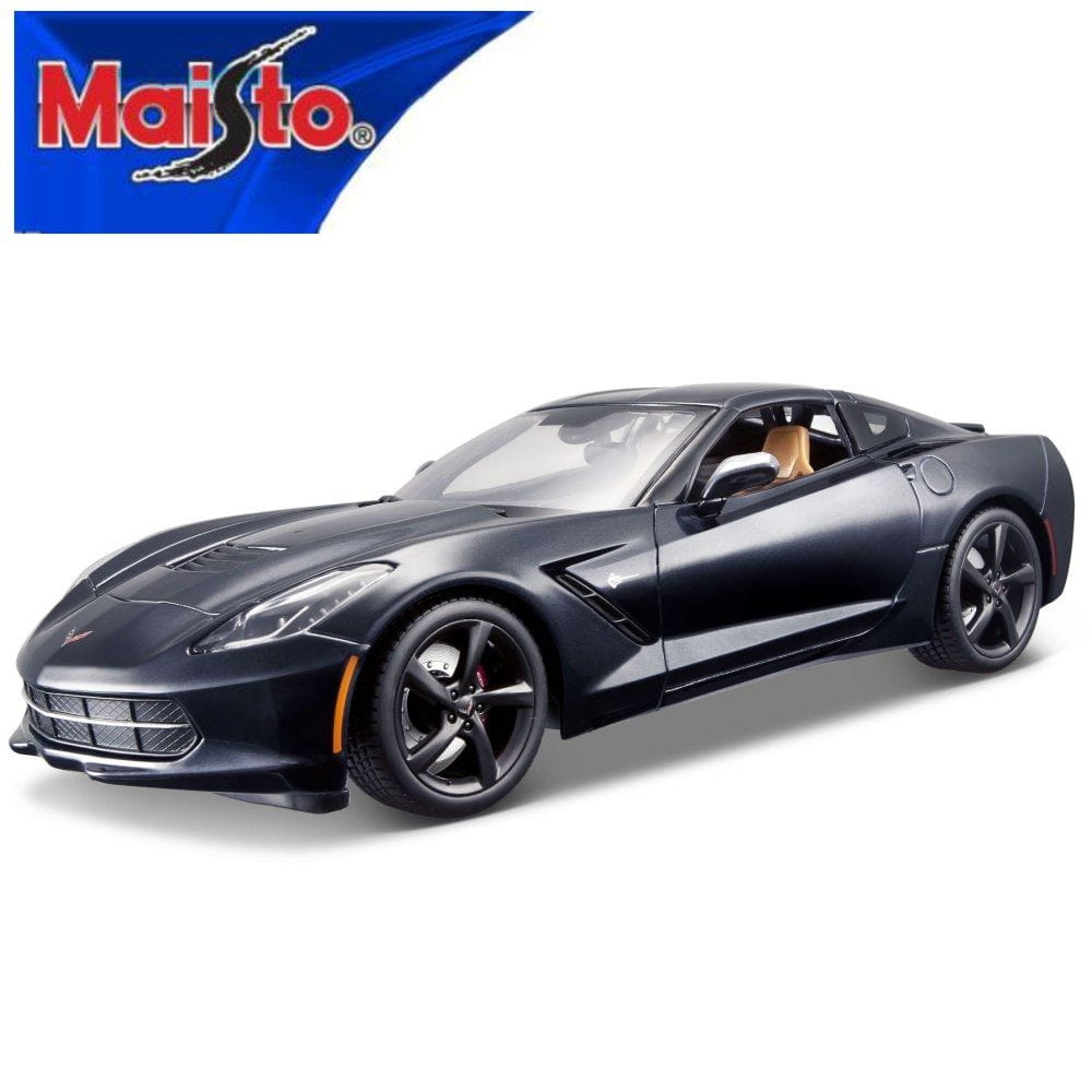 Maisto 1:18 Modellauto 2014 Corvette Stingray dunkelblau