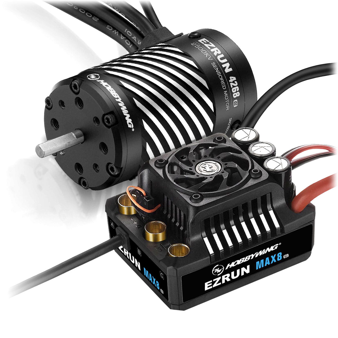 Hobbywing Regler Ezrun MAX8 G2 Combo mit 4268SD 2500kV