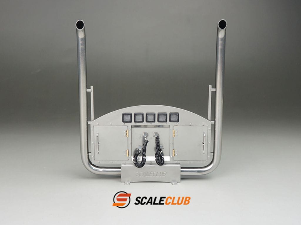 ScaleClub 1:14 Auspuffanlage Euro mit LED und Staukästen