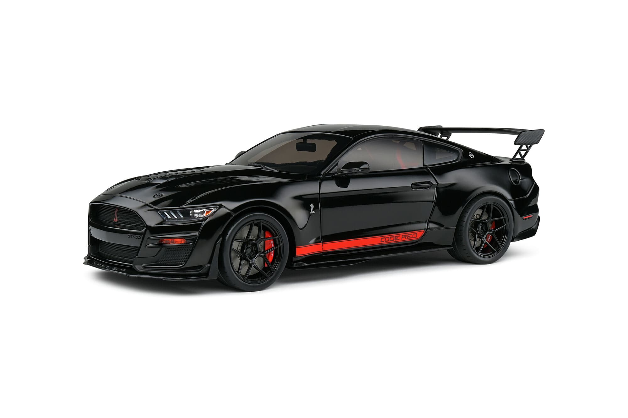 Solido Shelby GT500 Code Red Schwarz Standmodellauto im Massstab 1_18