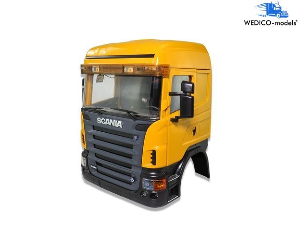 Wedico SCANIA Fahrerhaus HIGHLINE_ gelb RAL1007 - RC-Zubehoer