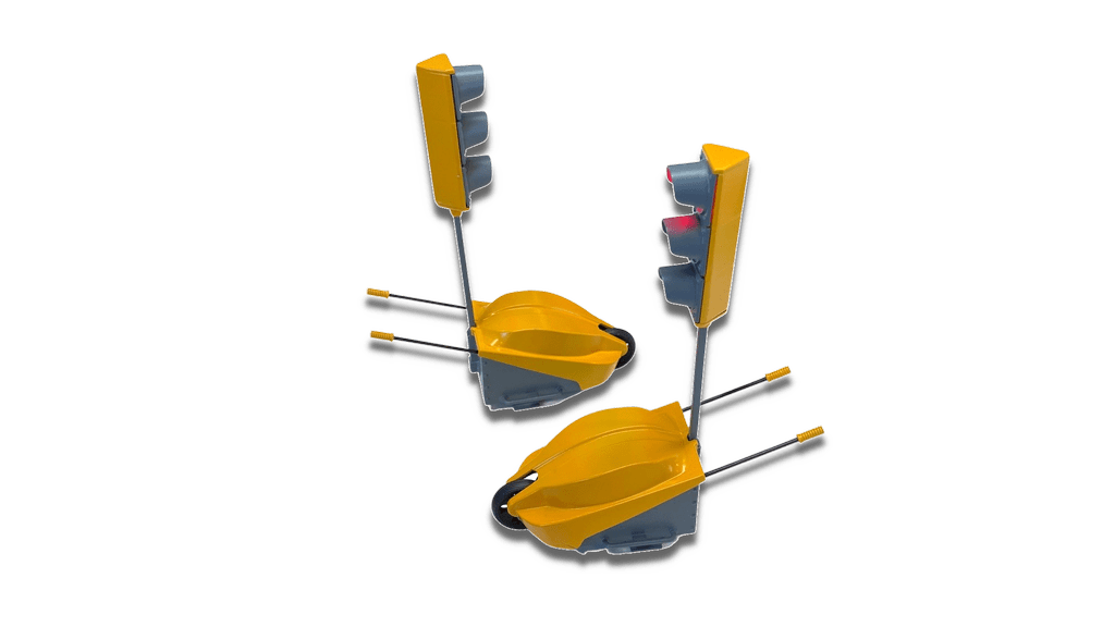 Thicon 1_14 Baustellen-Ampel-Set gelb mit Funk - RC-Zubehoer