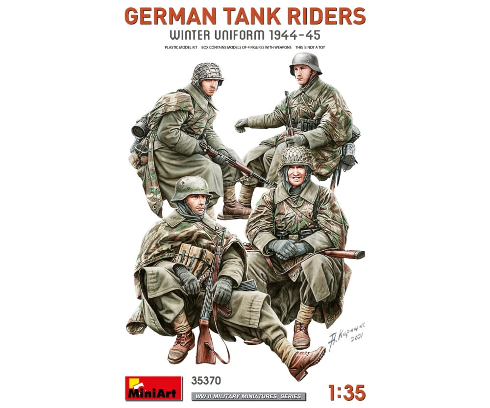 MiniArt 1_35 Figuren Soldaten mitfahrend _4_ Winter Plastik Modellbau - RC-Zubehoer
