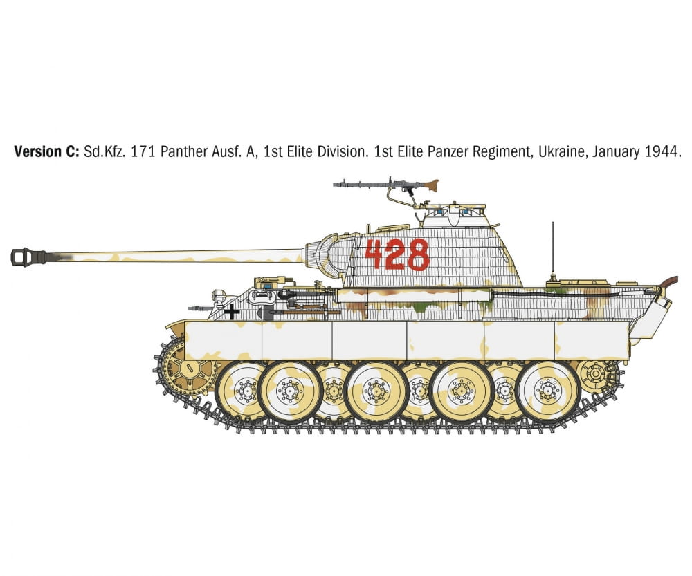Italeri 1:35 Sd.Kfz. 171 Panther Ausf. A  WA Militär Plastik Modellbausatz