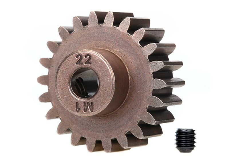 Traxxas Gear_ 22-T pinion _1.0 metric pitch_ _fits 5mm shaft__ set s - RC-Zubehoer