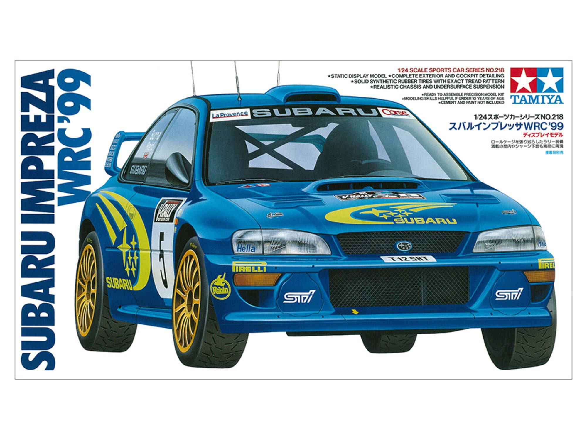 Tamiya 1_24 Subaru Impreza WRC 1999 Rallye Modellbausatz