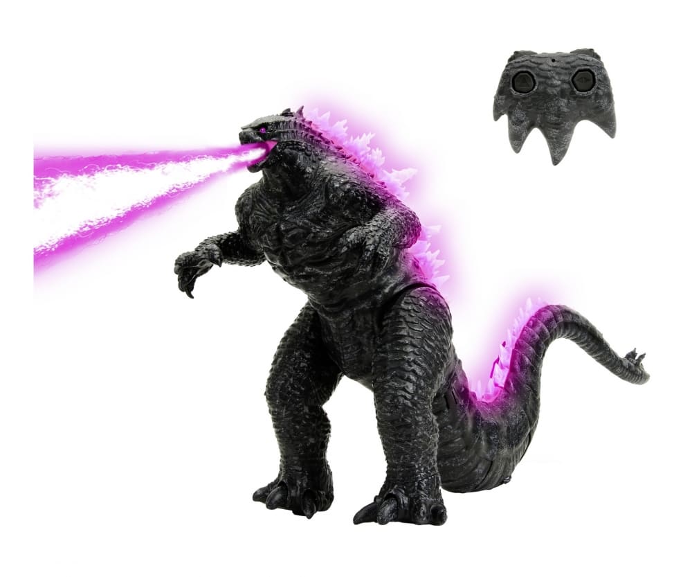 Jada Godzilla Heat-Ray Breath RC Figur 63 cm mit Licht_ Sound und Wasserdampf Hitzestrahl