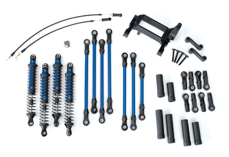 Traxxas TRX-4 Long Arm Lift Kit komplett blau - RC-Zubehoer