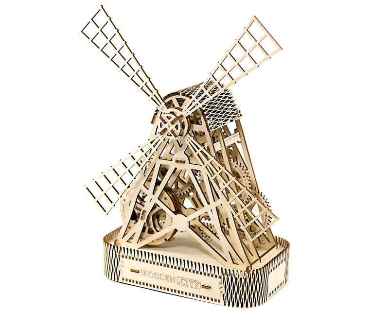 Krick Windmühle 3D-tec Holz Bausatz 222 Teile