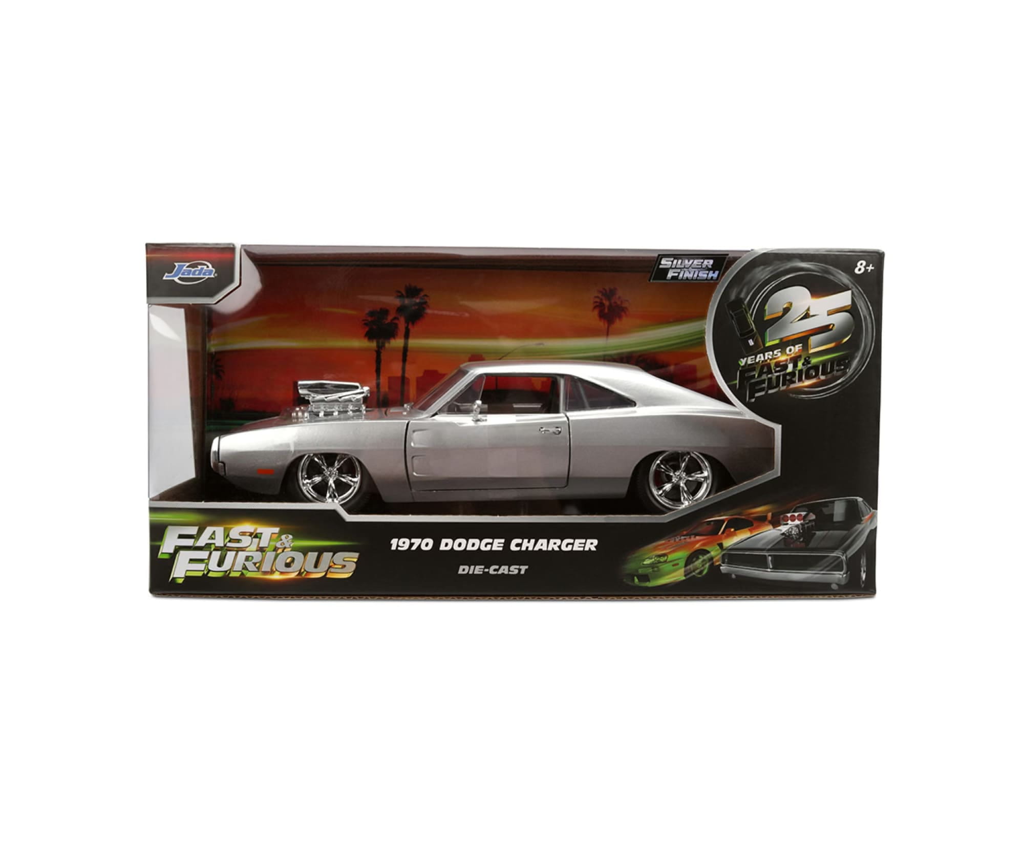 Jada Toys Fast _ Furious Anniversary Dom's Dodge Charger R_T 1_24 Silber