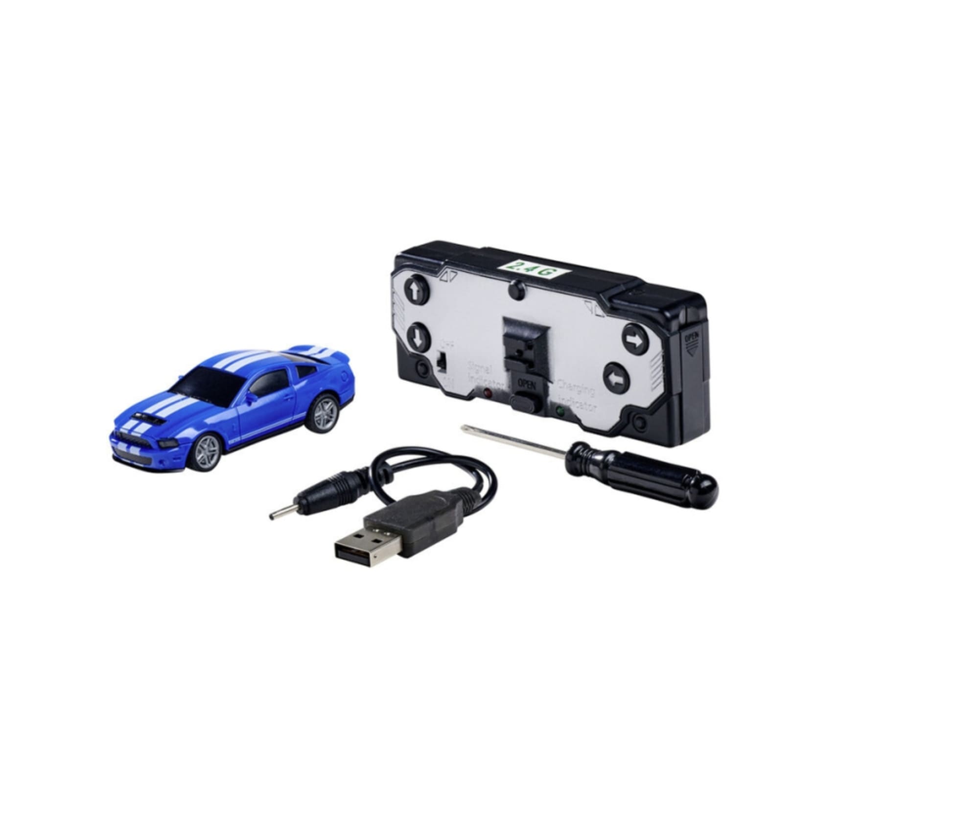 Carson 1_64 Nano Racer Fo_Must.ShelbyGT500 blau - RC-Zubehoer