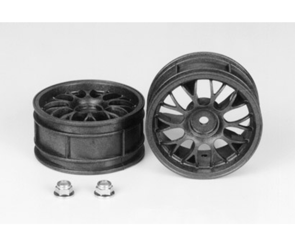 Tamiya Felgen schwarz verstaerkt 26mm 2 1_10 Sterndesign - RC-Zubehoer
