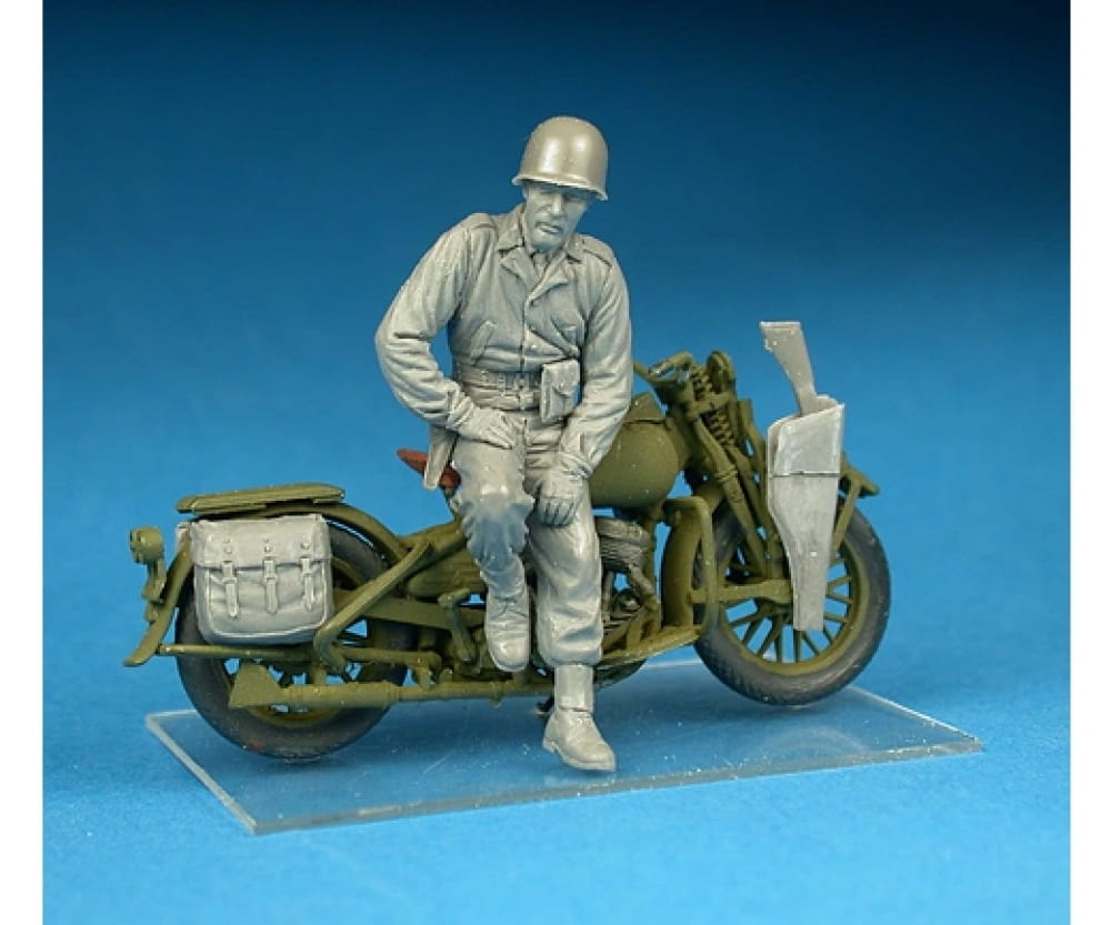 Plastikmodellbau von Miniart 1-35 us millitaerpolizei m motorrad