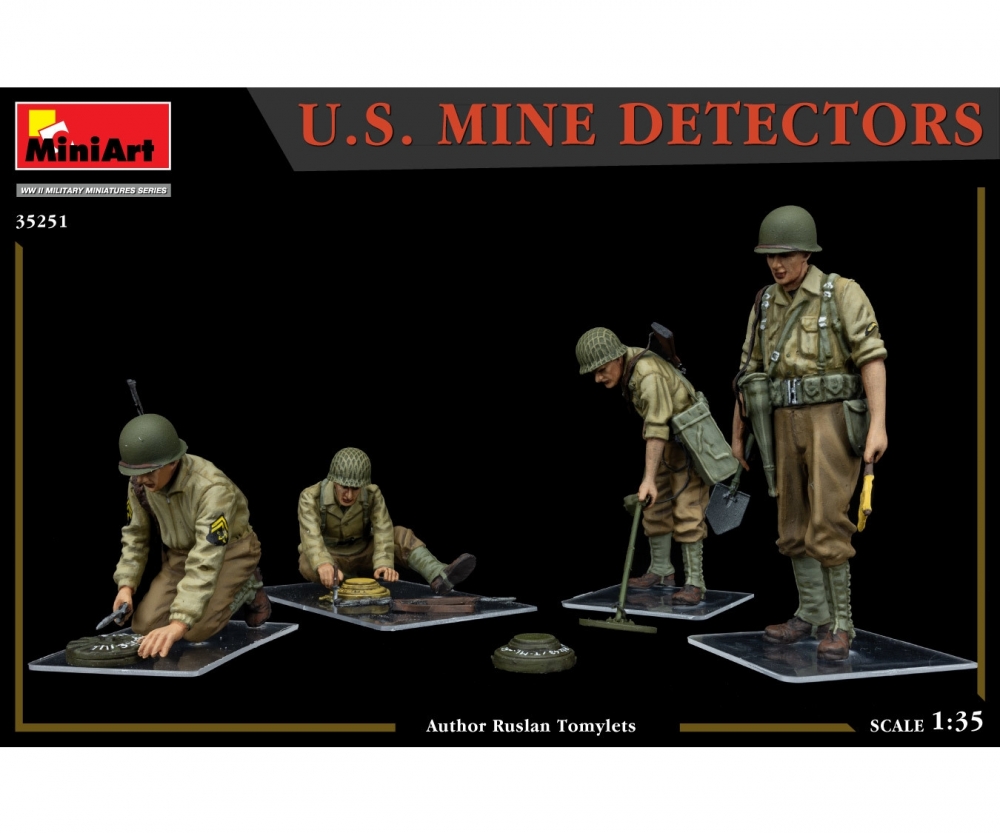 MiniArt 1:35 Figur US Minensucher (4) Plastik Modellbausatz