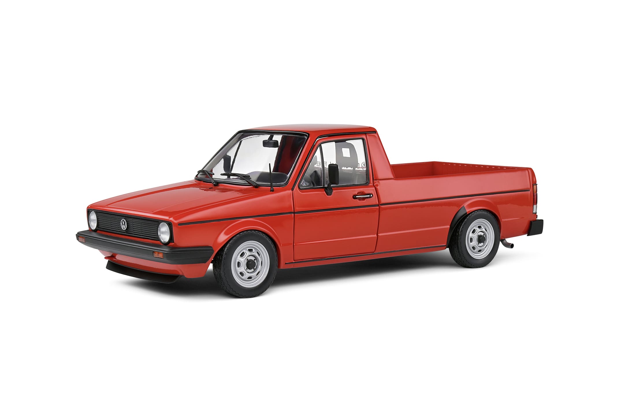 solido 1 18 volkswagen caddy mk1 1982 rot modellauto Solido 1_18 Volkswagen Caddy MK.1 1982 Modellauto in Mars Red Detailgetreu Nachgebildet