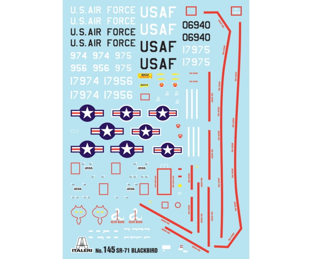 Italeri 1:72 SR-71 Blackbird mit Drone Plastik Modellbau Bausatz