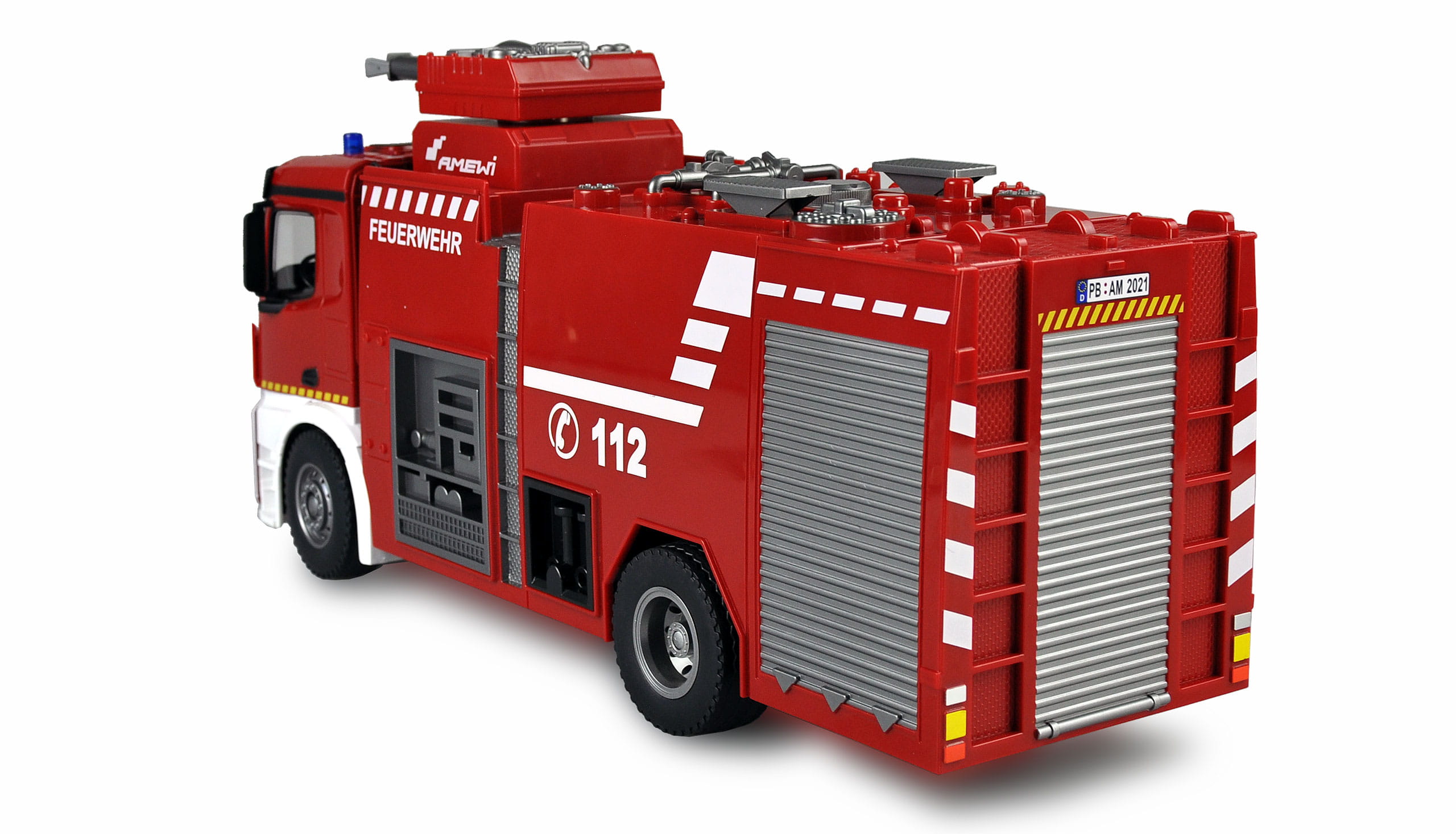 Amewi RC Mercedes-Benz Feuerwehr Loeschfahrzeug 1_18 RTR Lizenz