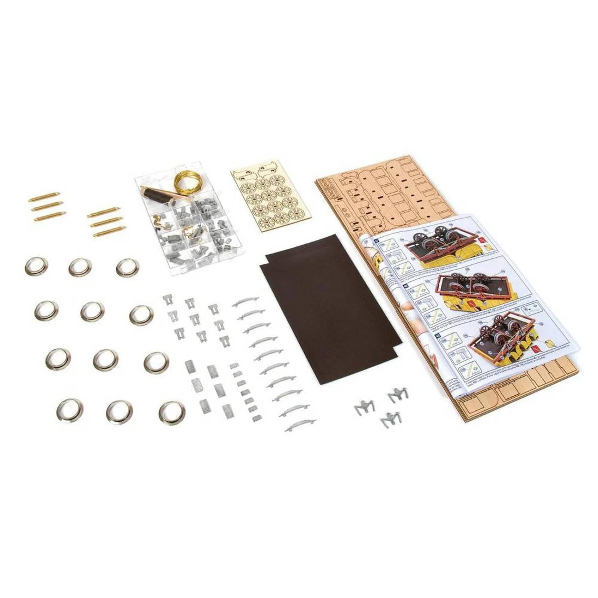 Adler Wagenset 1_24 Standmodellbausatz aus Holz