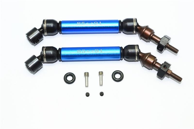 GPM Stahl CVD Achse mit Alu-Antriebswelle und Hex vorn blau fuer Traxxas Slash_Stampede 4x4 - RC-Zube