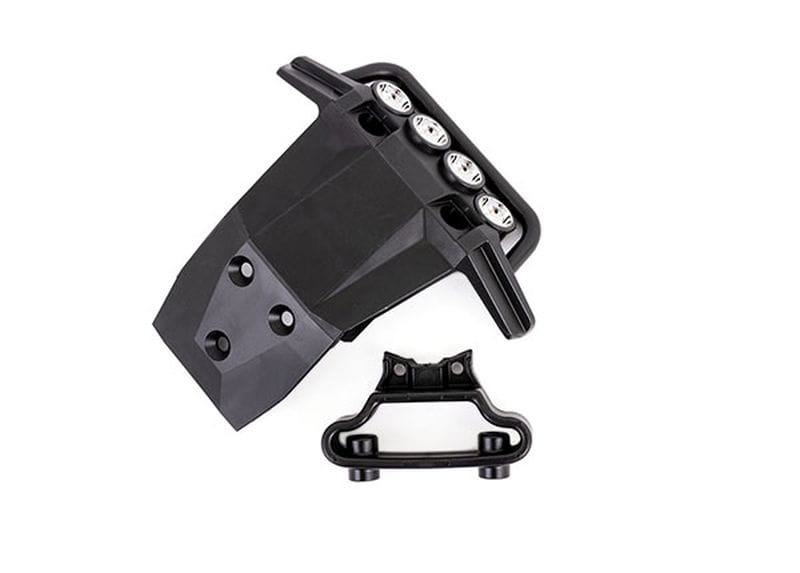 Traxxas Bumper + Halter vorn mit LED Licht Befestigung kompl.