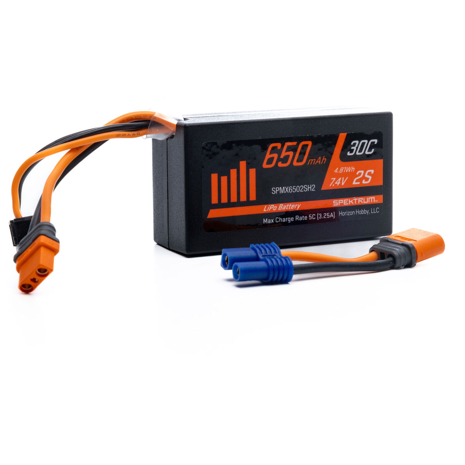 Spektrum Lipo Akku 7,4V 650mAh 2S 30C Mini IC2