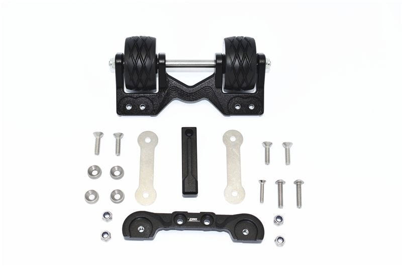 GPM Alu Wheeliebar hinten schwarz fuer Traxxas MAXX - RC-Zubehoer