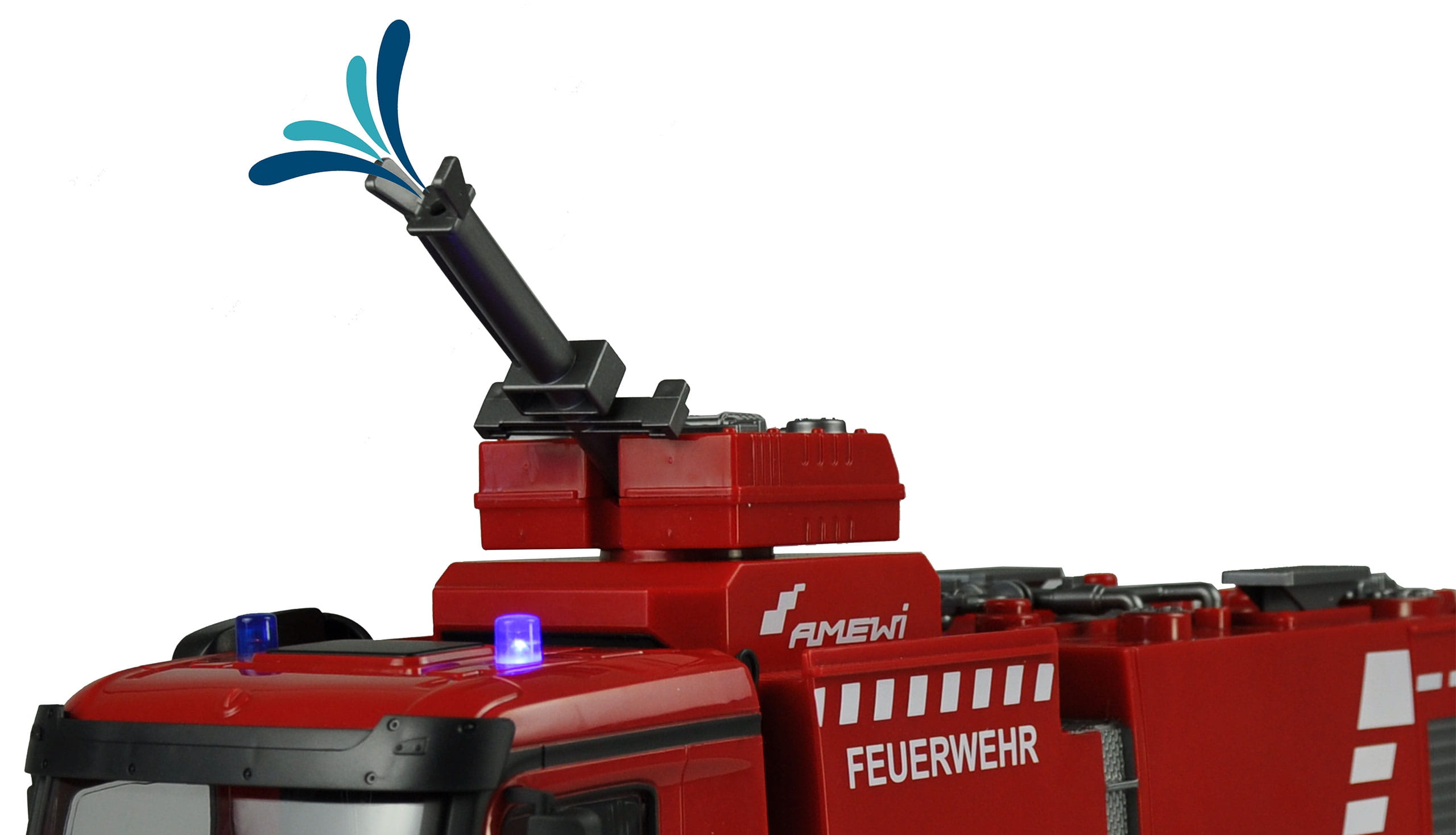 Amewi RC Mercedes-Benz Feuerwehr Loeschfahrzeug 1_18 RTR Lizenz