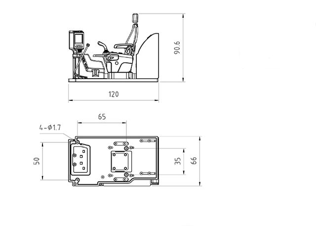 Lesu Bagger-Inneneinrichtung fuer 36t- und 74t-Bagger - RC-Zubehoer