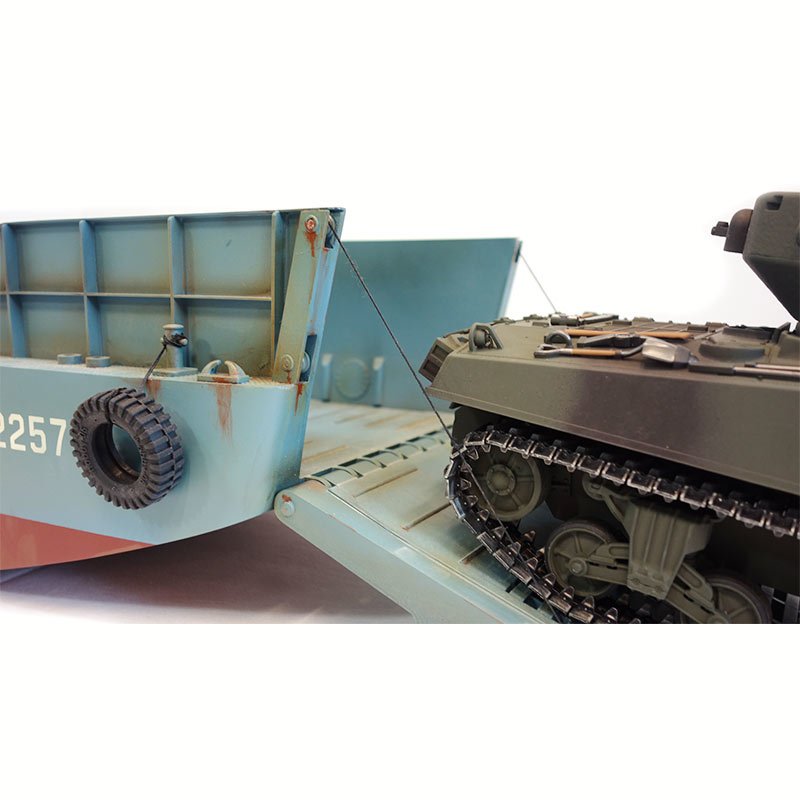 Torro 1_16 RC Landungsboot und RC Panzer LCM3 und Sherman M4A3 76mm IR - RC-Zubehoer