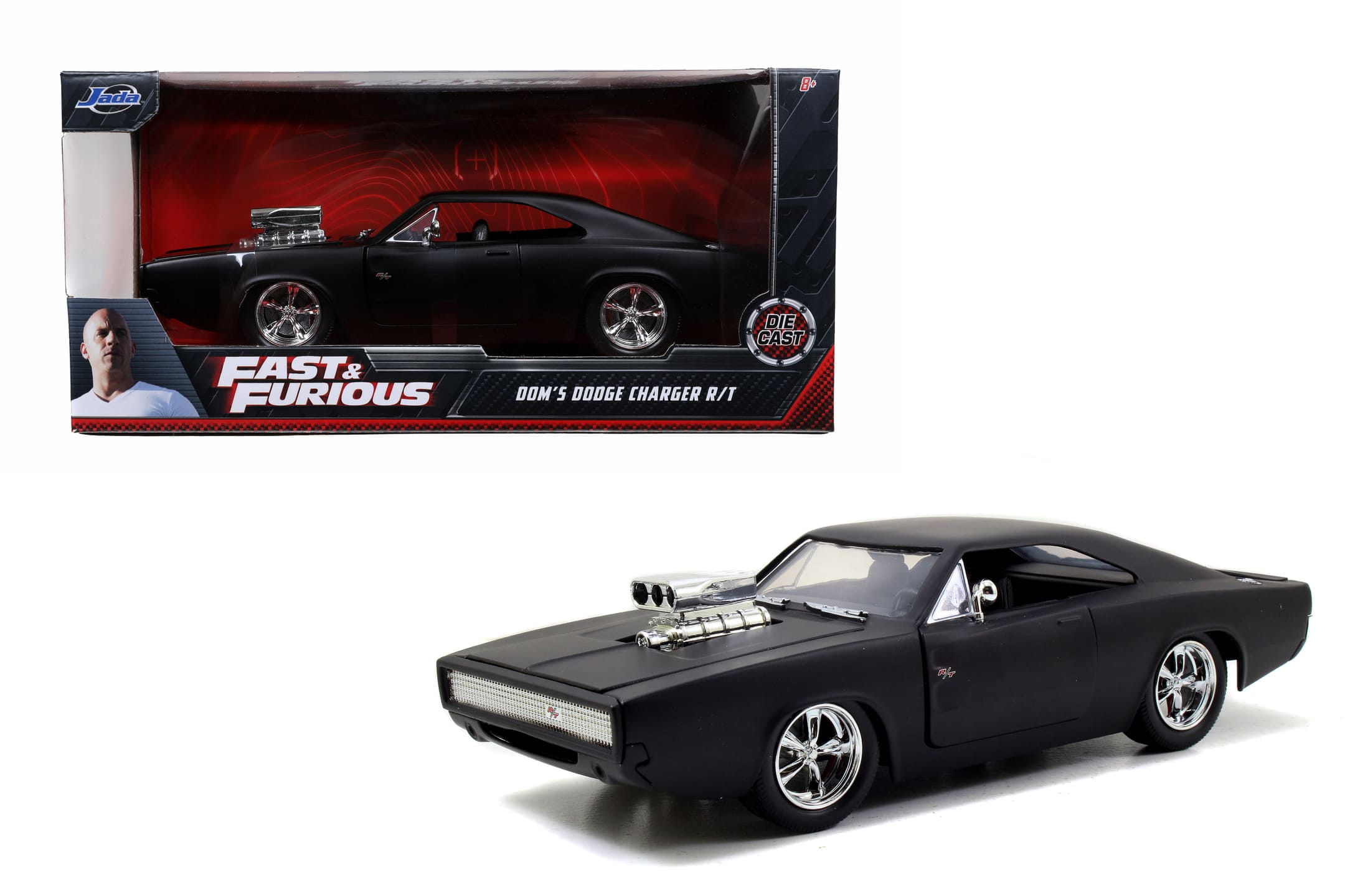 Jada Toys Fast _ Furious Teil 9 1970 Dodge Charger Modellauto 1_24 Schwarz_