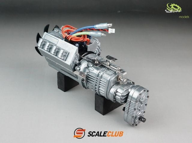 ScaleClub Scale Allradgetriebe 3-Gang mit Motor,Lüfter und Schaltservo ScaleClub Scale Allradgetriebe 3-Gang mit Motor,Lüfter und Schaltservo