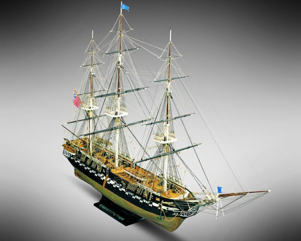 Mamoli Schiff USS Constitution Fregatte der USA 1797 1:93 Holz Bausatz