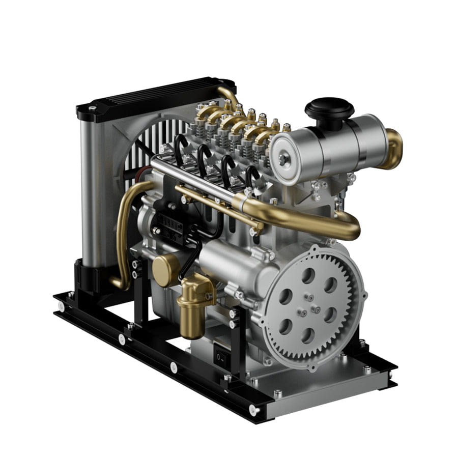 Thicon Diesel-Motor 4-Zylinder Metall, Bausatz