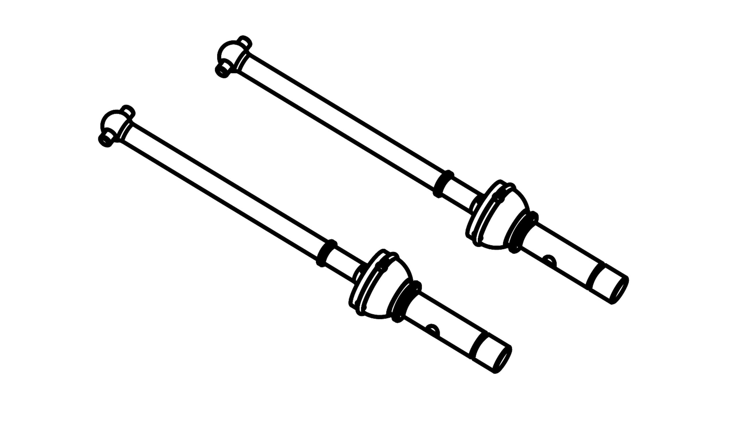 Amewi Universal Antriebswellen_ 2 Stueck - RC-Zubehoer