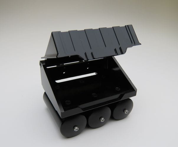 Lesu 1_16 Batteriekasten aus Alu schwarz mit Druckluftkessel - RC-Zubehoer