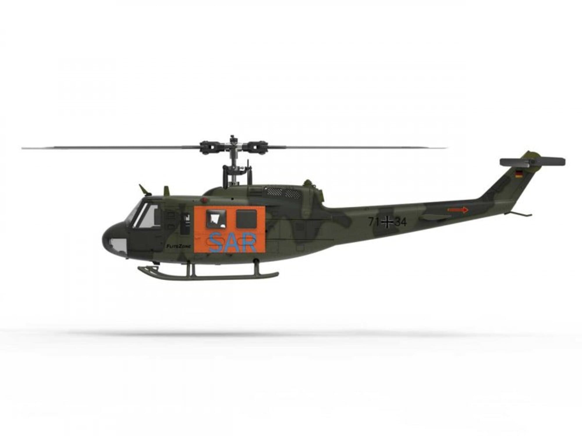 FliteZone Bell UH-1D SAR RC Hubschrauber RTF mit Brushless Motoren