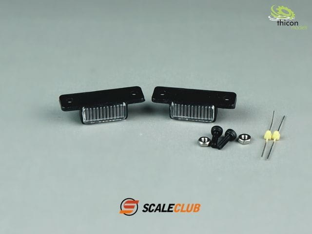 ScaleClub Begrenzungsleuchte flach mit LED gelb - RC-Zubehoer
