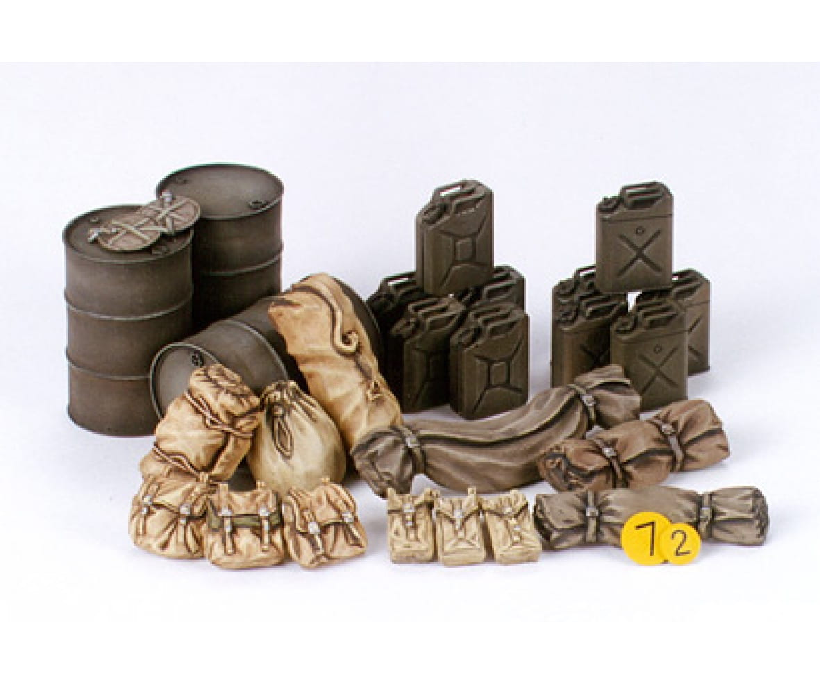 Tamiya Diorama Set Zubehör für Allierte Fahrzeug 1:35 Plastik Modellbau Militär Bausatz