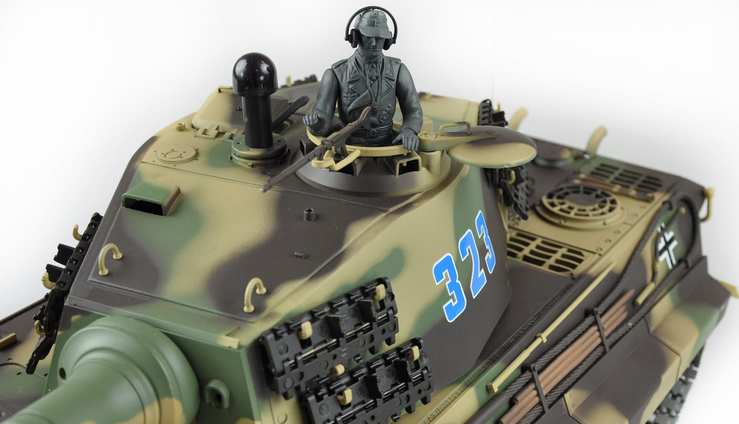 Amewi RC Panzer Königstiger Henschelturm 1:16 Advanced Line IR/BB