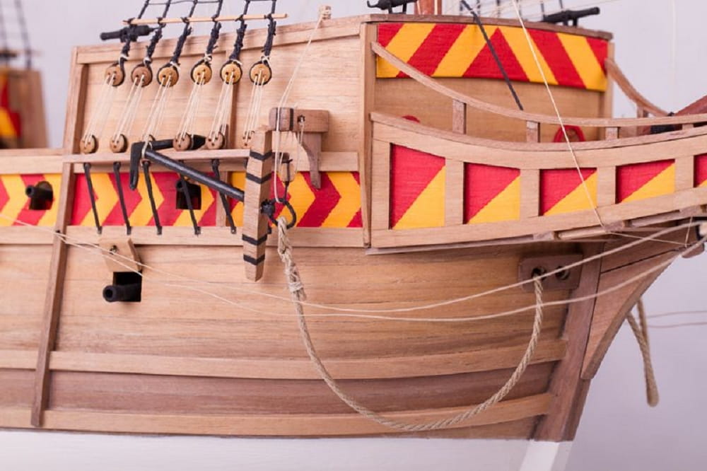Krick Dusek Flagg - Schiff San Martin 16 Jh. 1:72 Holz Baukasten