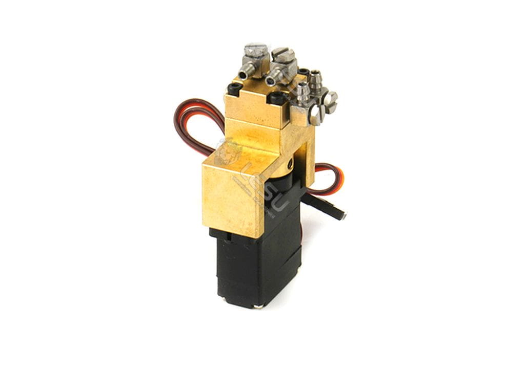 Lesu Hydraulik Steuerventil 1-fach Messing mit 12mm Mini-Servos