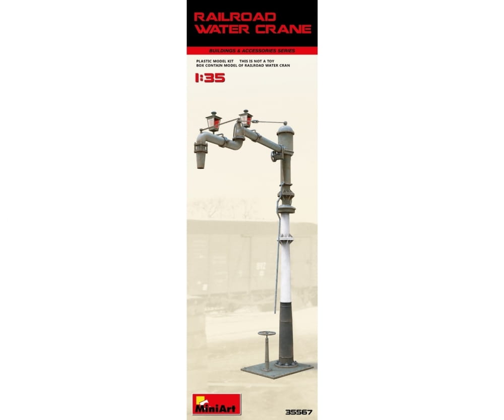 MiniArt 1:35 Eisenbahn Wasserkran Plastik Modellbau