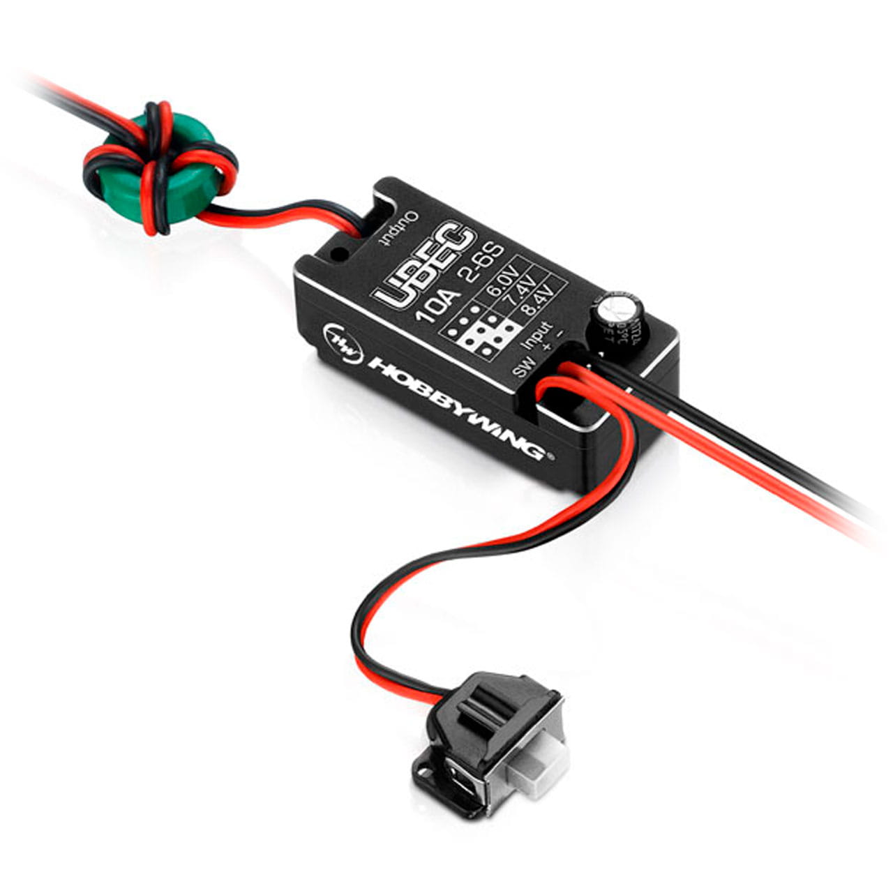 Hobbywing BEC 10A V2-Car UBEC Regler für 2-6s Hobbywing BEC 10A V2-Car UBEC Regler für 2-6s