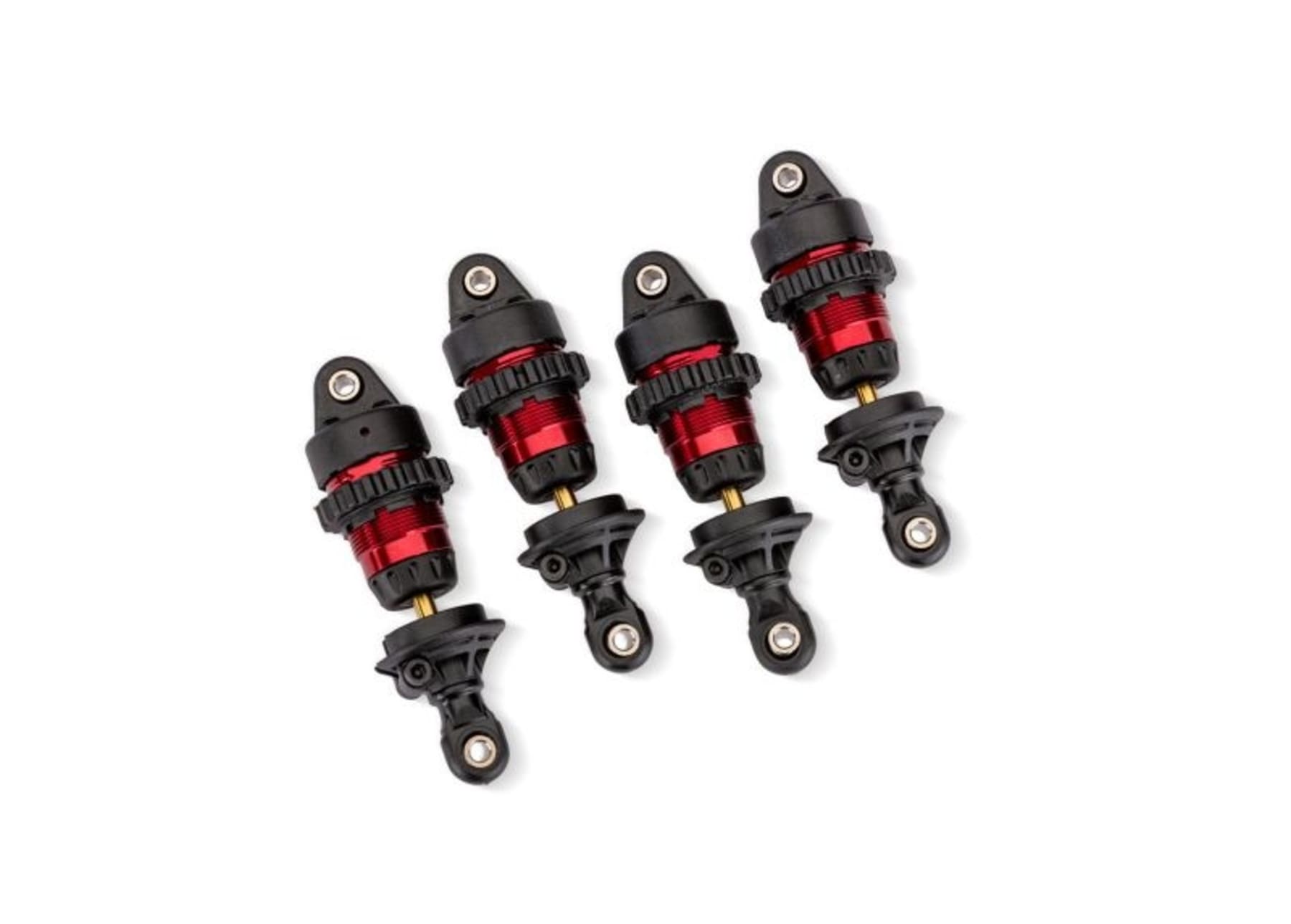 Mini GTR Alu-Daempfer rot kurz mit Federn _4_ fuer Mini Slash 4x4 _ andere fuer RC Modelle
