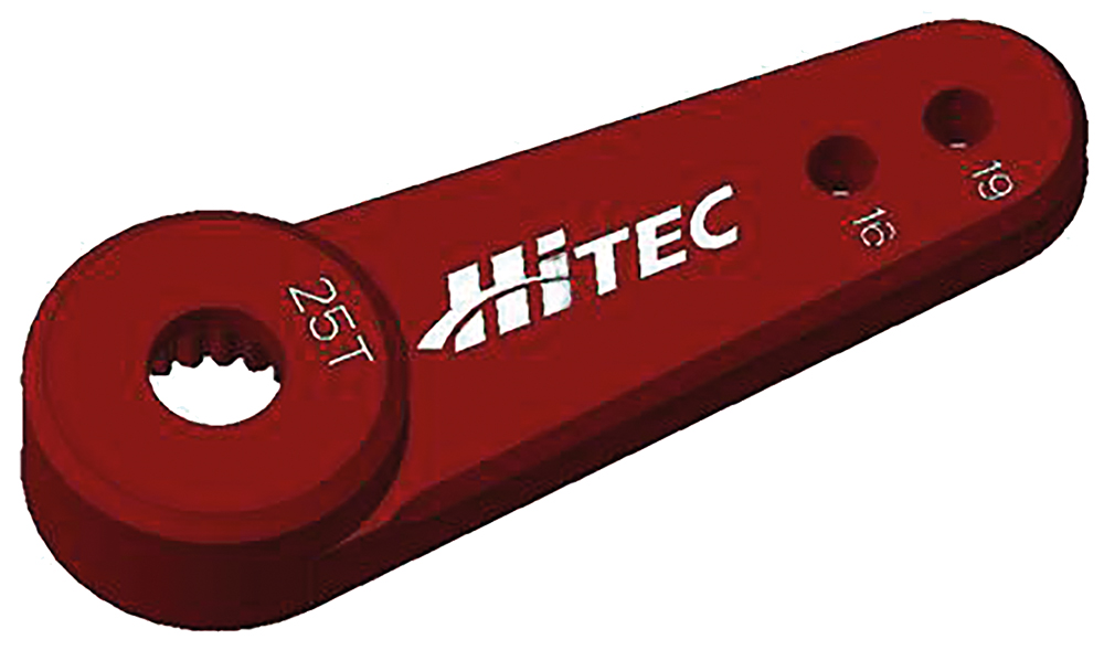 Multiplex Abtriebshebel Metall rot einarmig 25Verz. _R-ML25_ - RC-Zubehoer