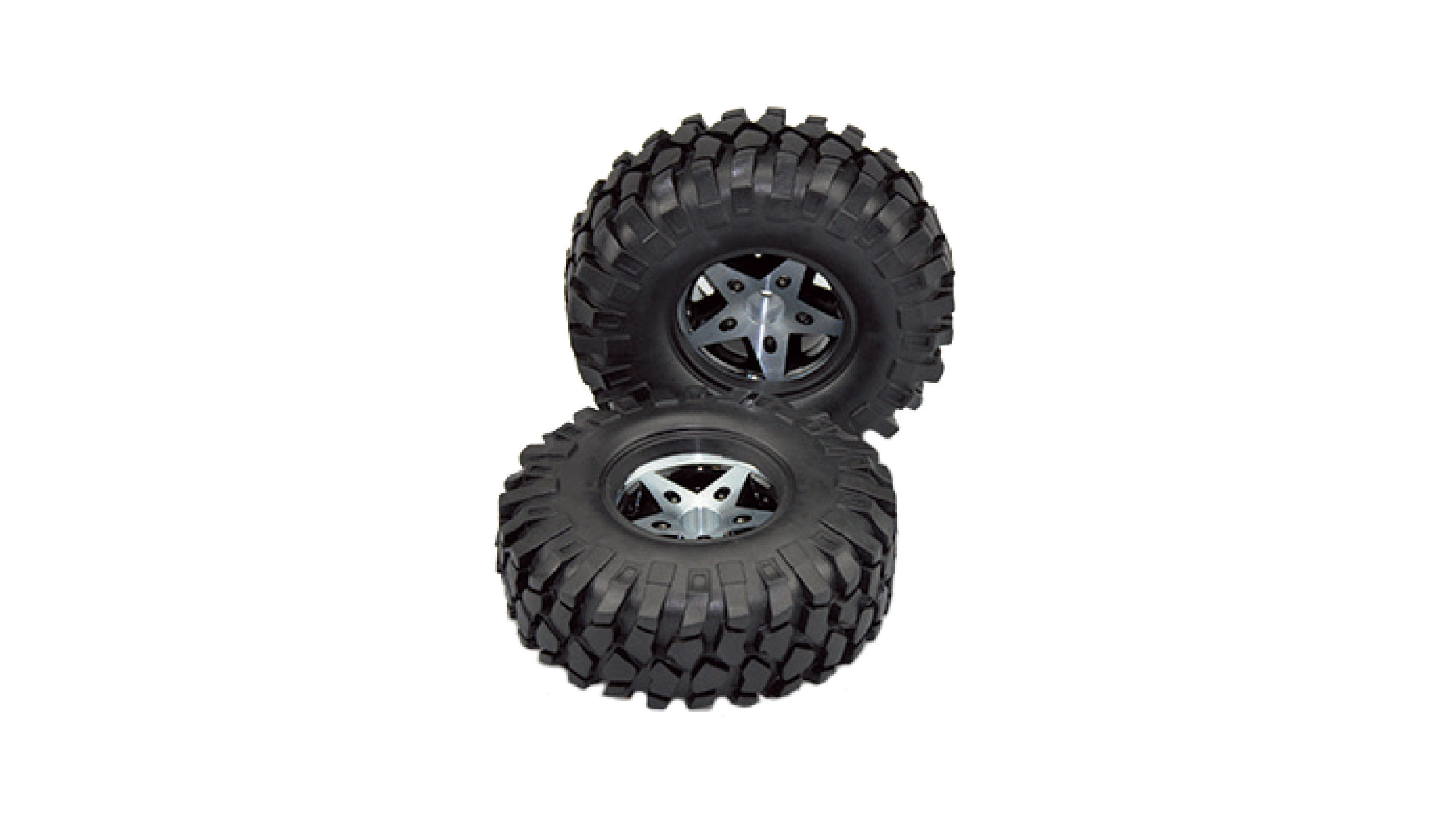 Amewi 48_2mm CNC Felgen mit Reifen 48.2mm CNC wheel_rims - RC-Zubehoer