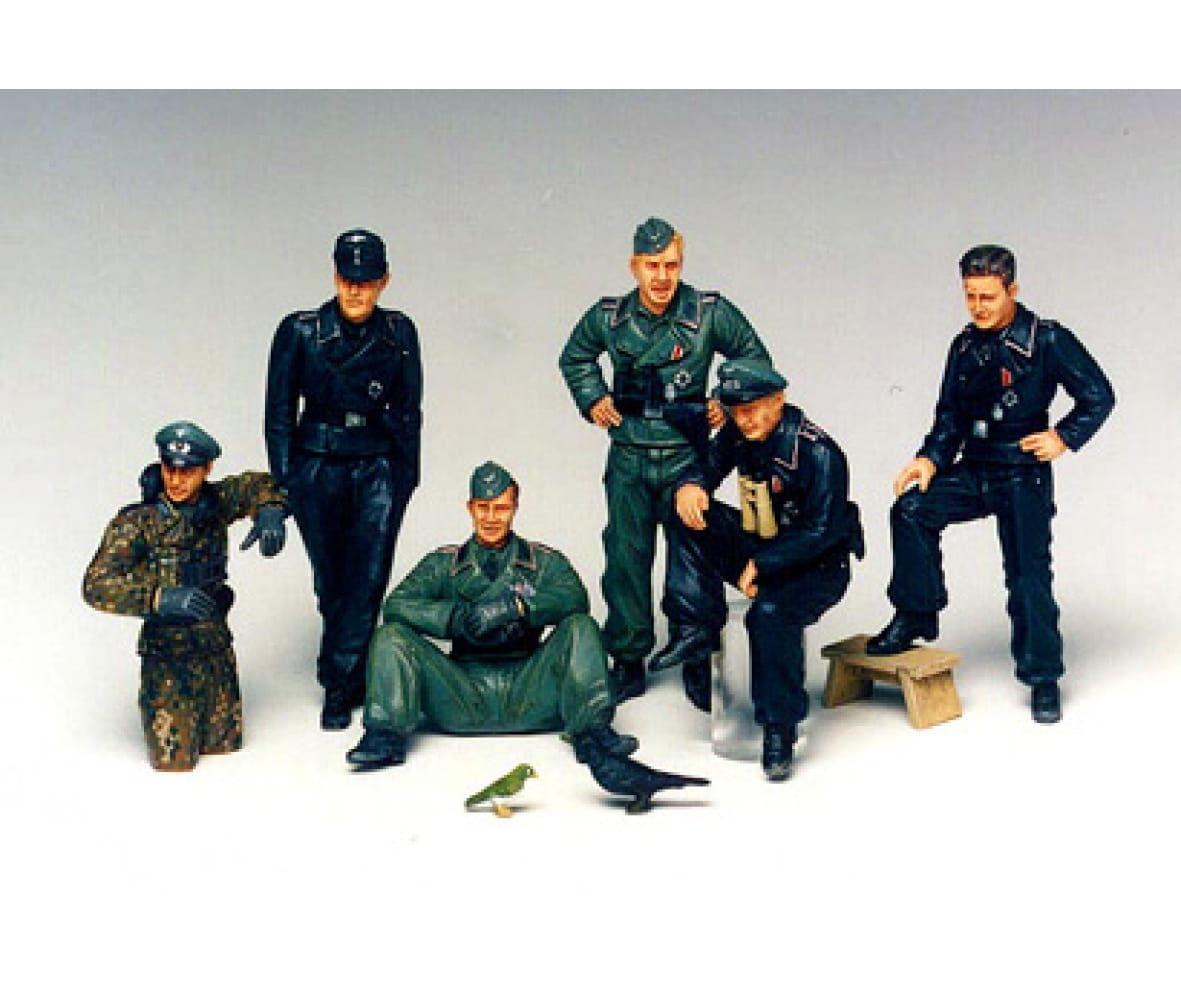 Tamiya WWII Figuren Set Deutsche Panzer Besatzung i. Ruhe 1:35 Plastik Modellbau Militär Bausatz Tamiya WWII Figuren Set Deutsche Panzer Besatzung i. Ruhe 1:35 Plastik Modellbau Militär Bausatz